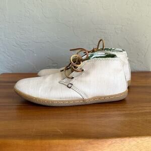 Ipath mens creams leather lace up‎ sneaker size 7